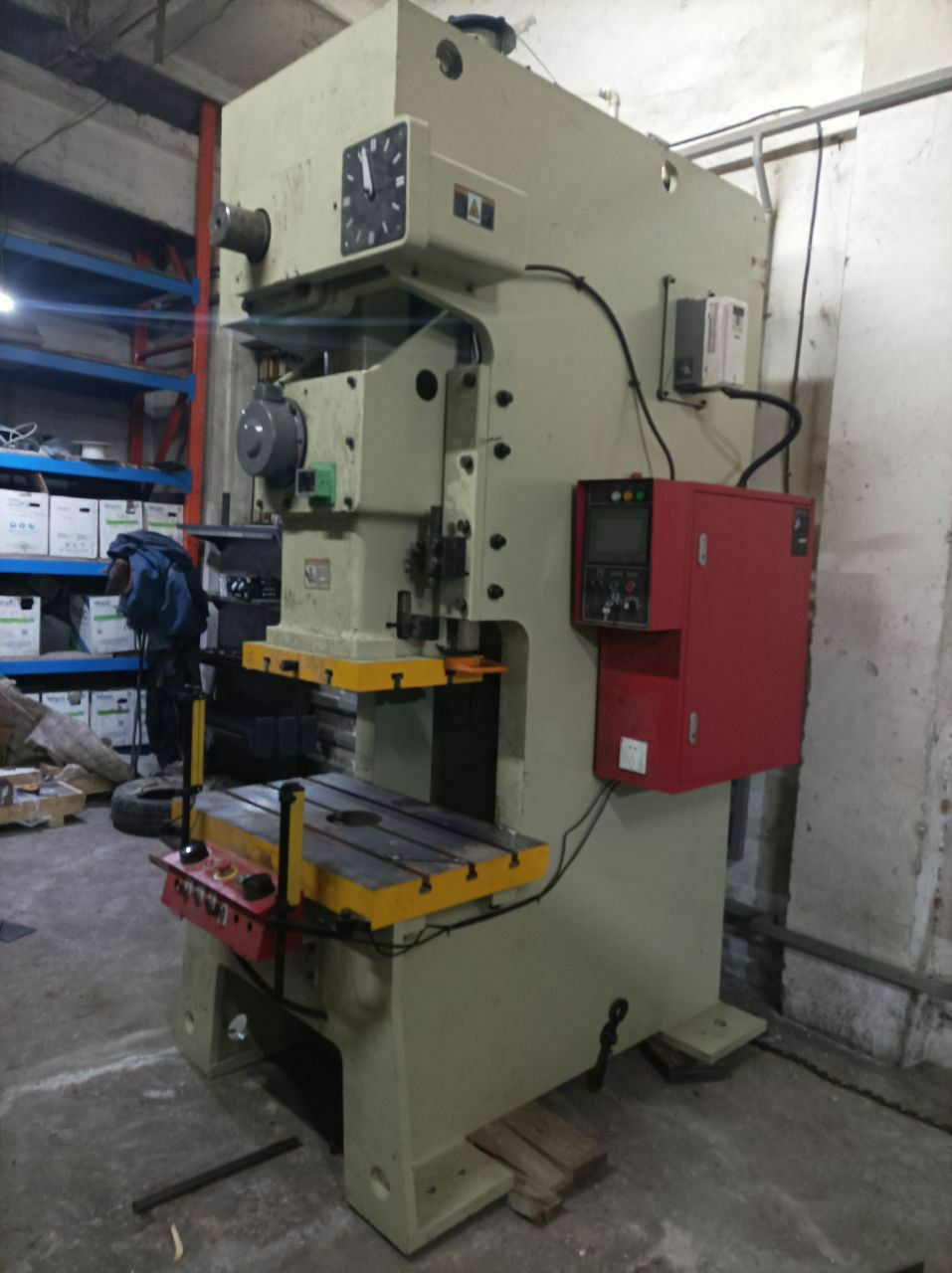 Press in the company's workshop
