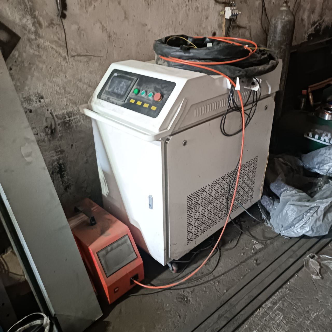 Welding equipment in the company's workshop